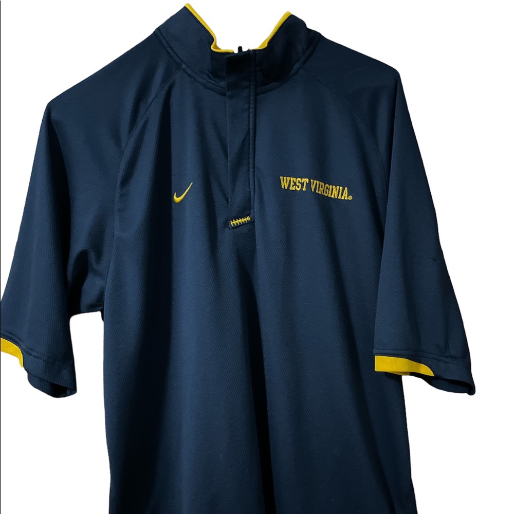 Nike WVU zip polo shirt